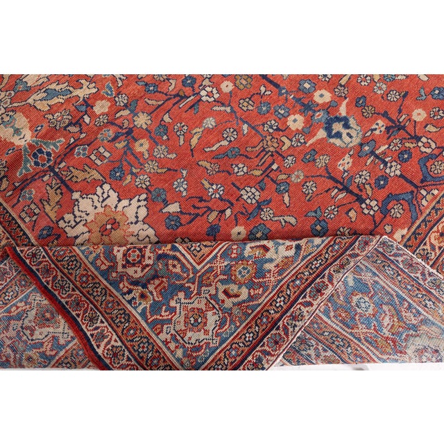 Textile Persian Sultanabad Rug For Sale - Image 7 of 9