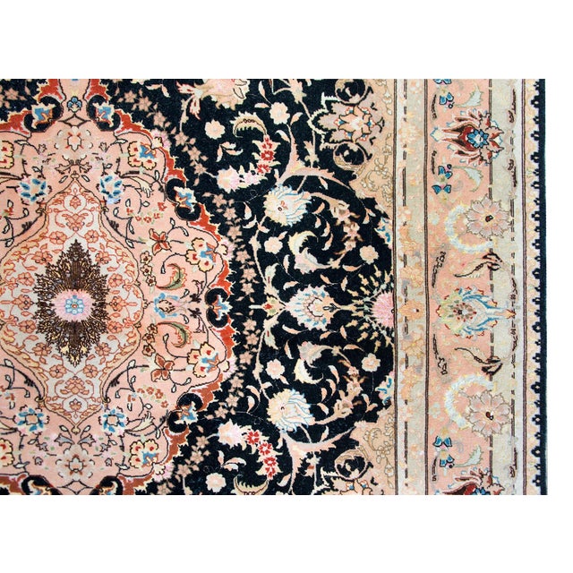 Vintage Persian Tabriz Rug For Sale - Image 10 of 15