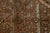 Antique Malayer Wool Rug | Distressed Muted Rust & Blue Oushak Style Area Rug For Sale In New York - Image 6 of 9