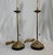 Antique Brass Acanthus Leaf Buffet Table Lamps Brass Pull Chains Black Marble Bases - a Pair For Sale - Image 12 of 12