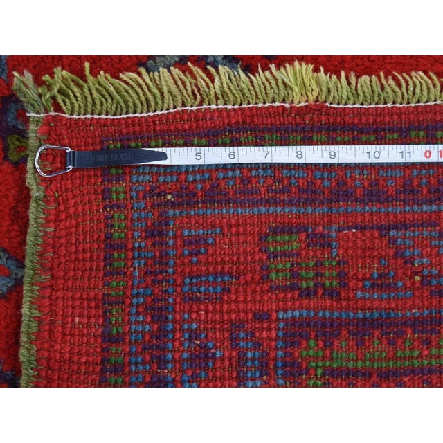 Vintage 1920s Turkish Oushak Red Rug For Sale - Image 10 of 11
