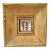 Gold Gilt Leather Picture Frame – Italian Style Textured Frame, Vintage Wall Decor For Sale