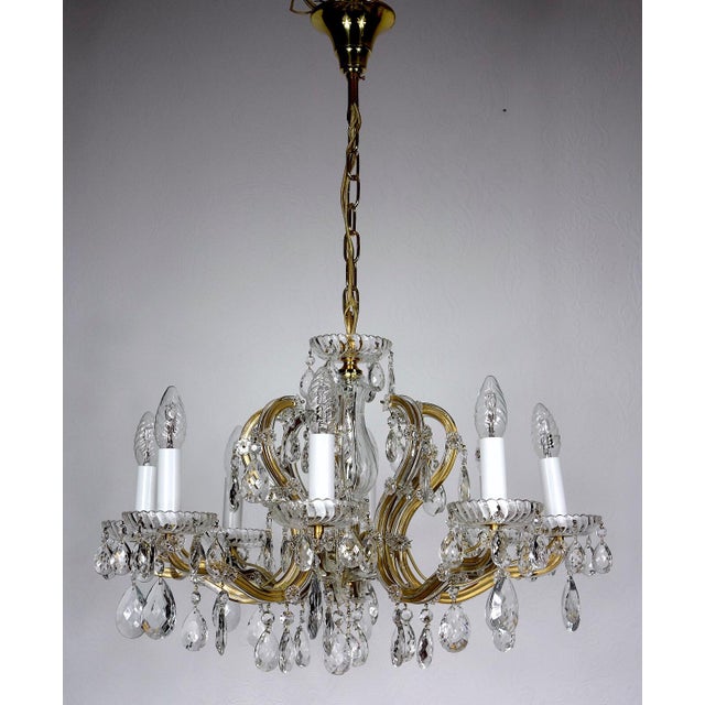 Crystal Maria Theresia Chandelier by Palme Walter for Palwa, 1960s For Sale - Image 6 of 12