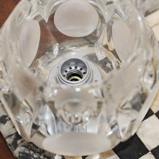 German Frosted Glass Circular Table Lamps from Peill & Putzler, 1970s, Set of 2 For Sale - Image 6 of 10