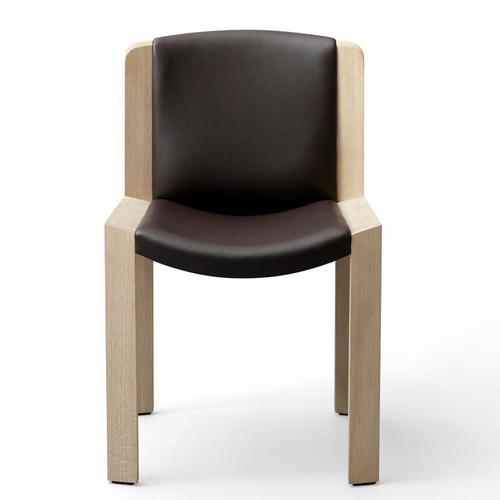 Joe Colombo Model 300 Chairs in Wood and Sørensen Leather by Joe Colombo for Karakter, Set of 2 For Sale - Image 4 of 17