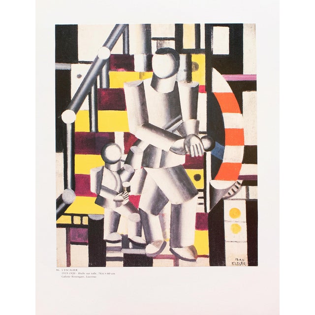 1990 After Fernand Leger "The Staircase (1919)", Full-Color Parisian Print For Sale - Image 9 of 9