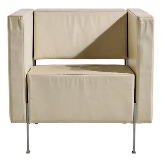 Vintage Leather Lounge Chair from Kinnarps For Sale