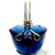 Contemporary Staub - Vintage Le Thieire Enameled Cast Iron Tea Kettle - 1.5 Qt Capacity - Blue For Sale - Image 3 of 12