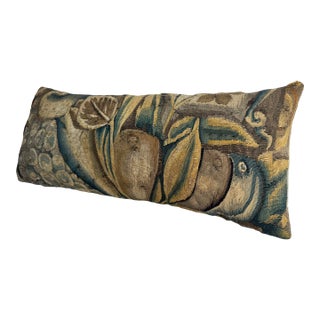 16th Century Antique Brussels Tapestry Pillow For Sale