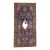 Antique hand-knotted rug from the Arak (Sultanabad) region of central Iran, featuring a vertically oriented vase and...