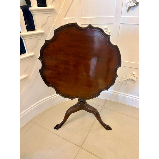 Antique George III Mahogany Tripod Centre Table, 1800 For Sale - Image 13 of 13