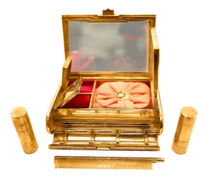 Cartier 18 Karat Yellow Gold Vanity Case 279 Grams, Art Deco, 279 Gm Gold, Rare