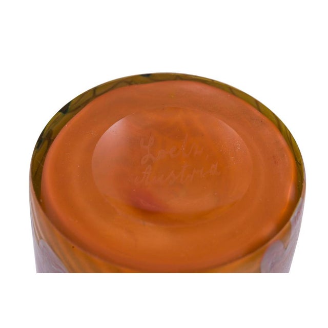 Art Nouveau PG 1/214 Vase in Orange, Blue and Silver Glass from Johann Loetz Witwe, 1901 For Sale - Image 6 of 10