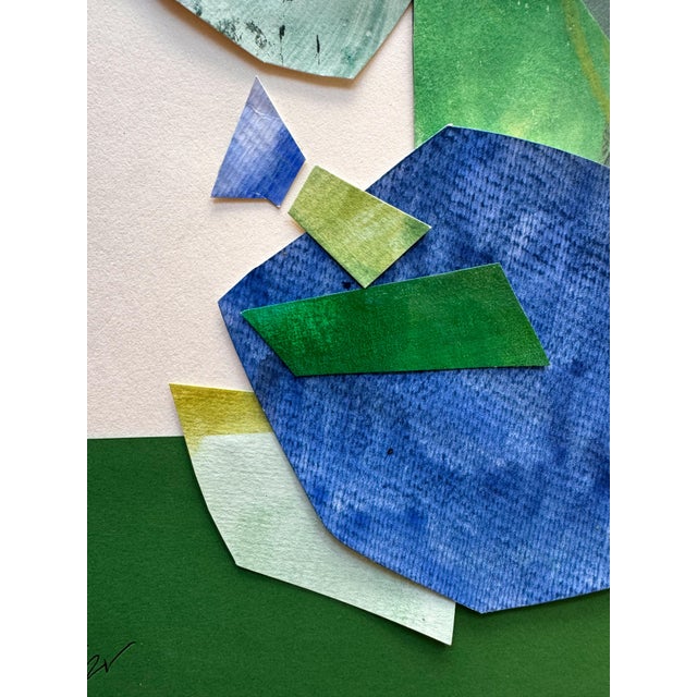 Paper "Mr. Sunshine" Original Framed Collage on Paper by Zac Woodiel For Sale - Image 7 of 12