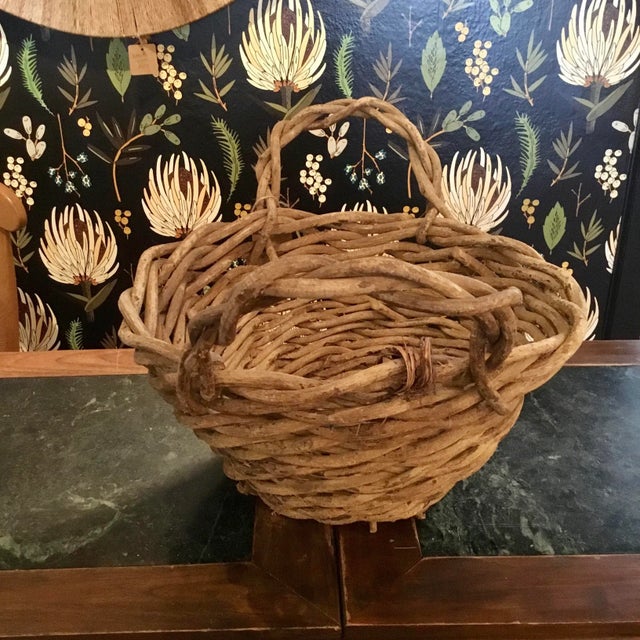 Nice thick willow is woven so beautifully to create this nice sized basket with carrying handles. So much warmth and...