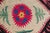 Antique Uzbekistan Suzani Textile With Colorful Geometric Medallion Design For Sale - Image 9 of 15