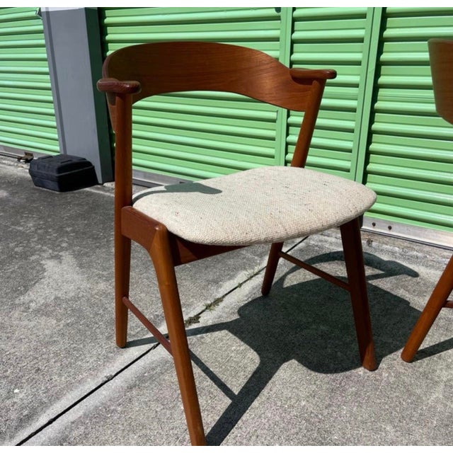Kai Kristiansen for Korup Stolefabrik, Denmark, Model 32 Teak Chairs, a Pair For Sale - Image 11 of 12