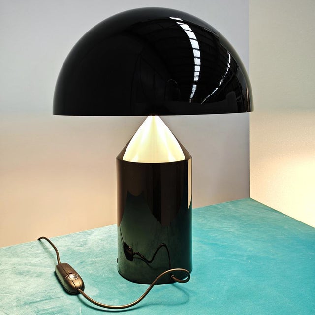 Metal Atollo Model Table Lamp by Vico Magistretti for Oluce, 2010s For Sale - Image 7 of 10
