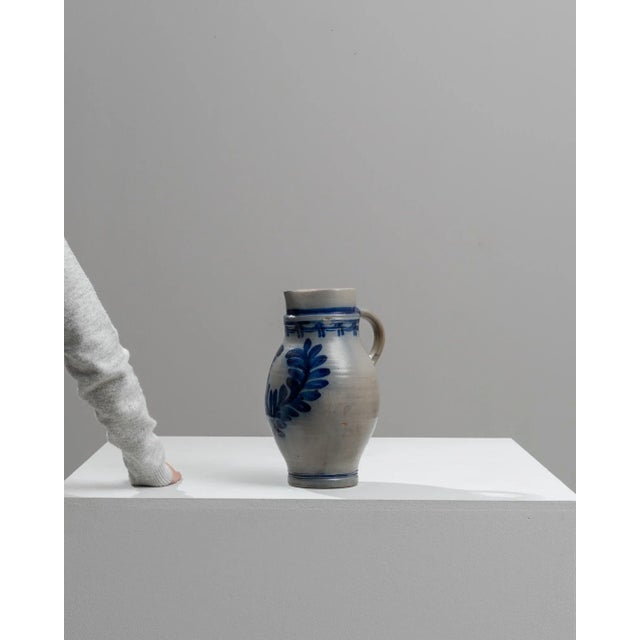 1900s Belgian Ceramic Jug For Sale - Image 4 of 9