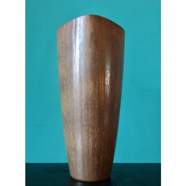 Stoneware Vase in a Range of Browns, Taupes and Ochres by Gunnar Nylund for Rorstrand, Sweden, 1960s, in Flawless...