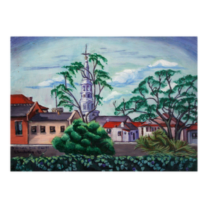 Mid-Century Charleston, South Carolina Small-Scale Landscape by Virginia Rogers