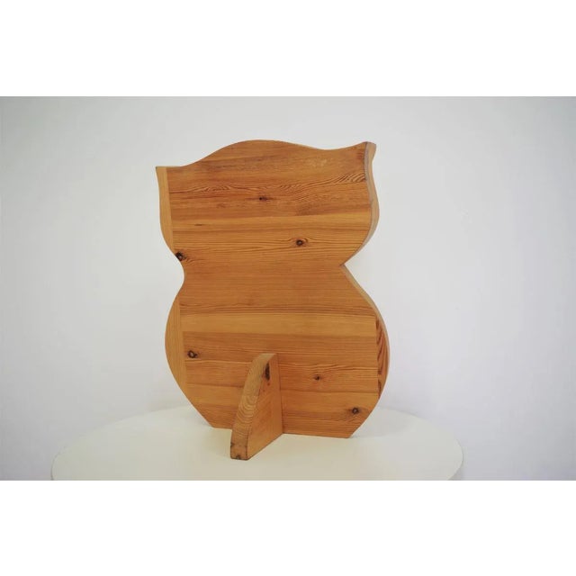 Wood Carving Owl, 1980s For Sale - Image 3 of 11