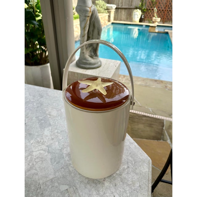 Boho Chic 1970s Vintage Starfish Ice Bucket Tastesetter Collection by Sigma For Sale - Image 3 of 8