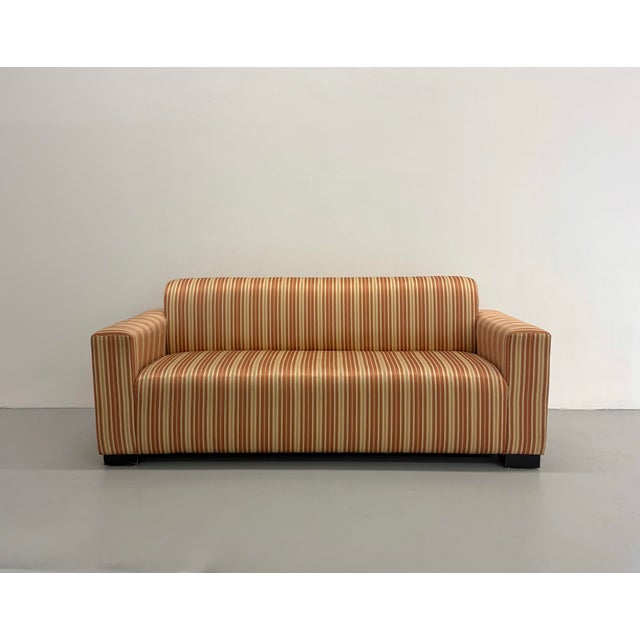 Vintage Postmodern Striped Sofa For Sale - Image 4 of 7
