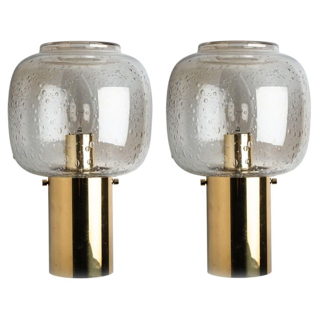 Brass and Glass Wall Light in style of Hans Agne Jakobsson, 1960s For Sale - Image 15 of 15