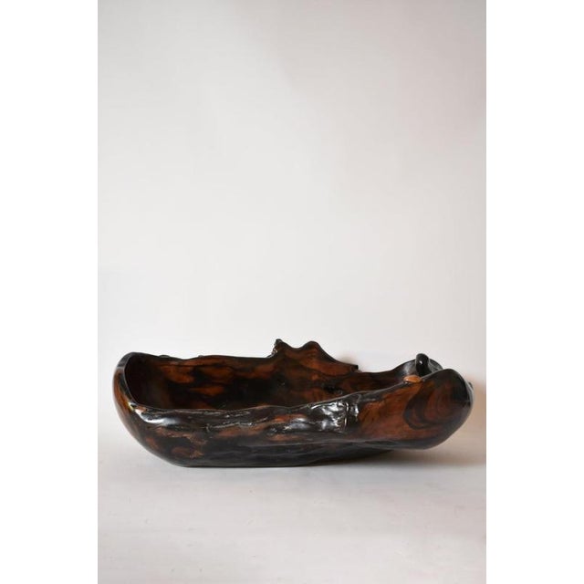 Oblong Bowl in Macassar Ebony, 1970s For Sale - Image 6 of 6