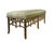 Vintage 20th Century Regency Style Gold Foil Faux Bamboo Leg Bench/Bed End Stool For Sale In New York - Image 6 of 10