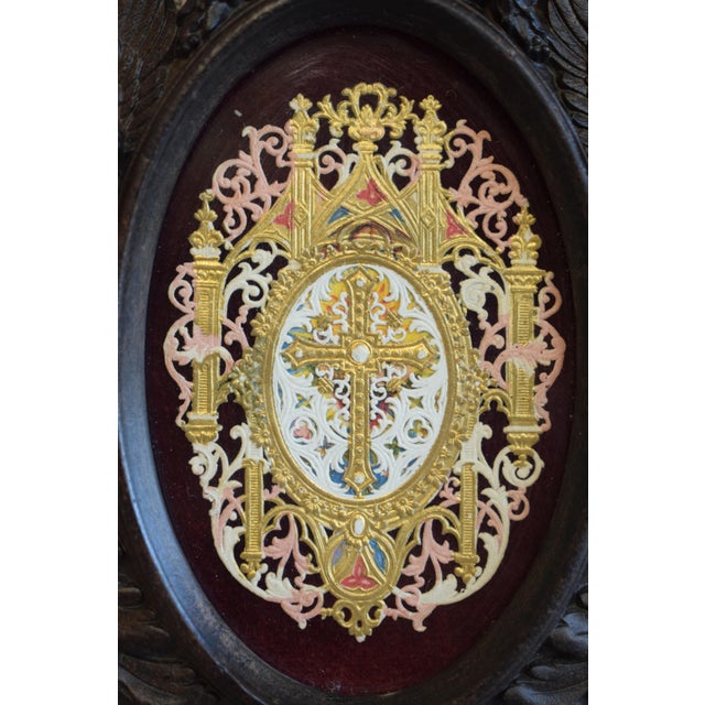 Antique Victorian French Black Photo Frame For Sale - Image 12 of 17