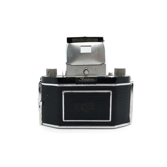 Rare Mid Century Jhagee Dresden Exa 35mm SLR Camera With E. Ludwig Meritar Lens For Sale - Image 9 of 11