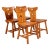 Wood Swedish Cabin Chairs in Pine, 1970s, Set of 4 For Sale - Image 7 of 7