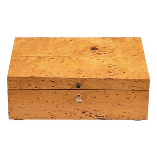 Biedermeier Birch Wood Casket, 1830 For Sale