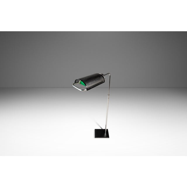 Mid-Century Modern 1960s Mid-Century Modern Omi "Eyeshade" Floor Lamps W/ Swingarm Light Attributed to George Nelson for Koch & Lowy - a Pair For Sale - Image 3 of 18