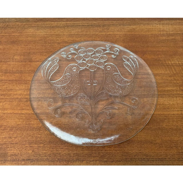 Mid-Century Swedish Glass Plate from Kosta Boda For Sale - Image 12 of 18