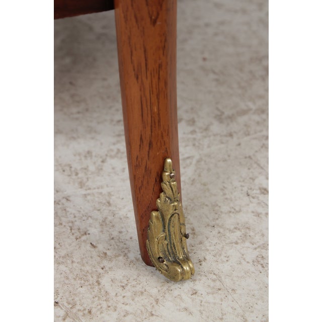 Vintage Walnut End Table W. Gallery For Sale - Image 12 of 14