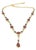Bochic "Capri" Vintage Ruby, Sapphire & Emerald Necklace - 18K Gold & Silver For Sale