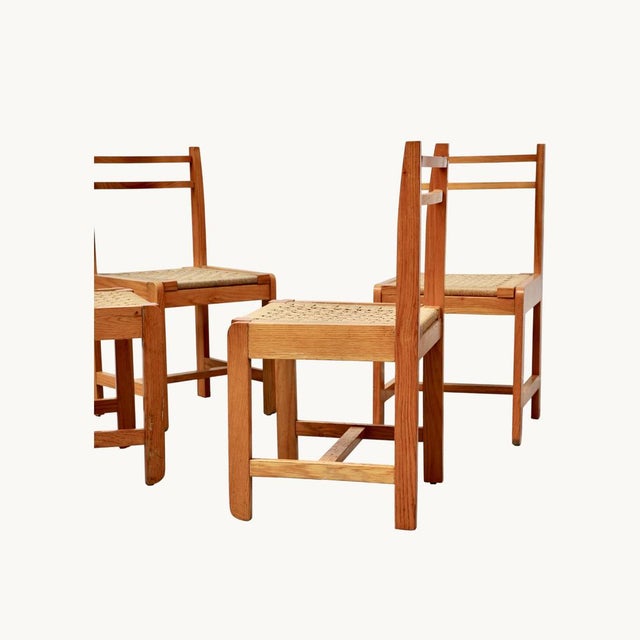 1960s ItalianLight Wood Chairs, 1960s, Set of 6 For Sale - Image 5 of 10