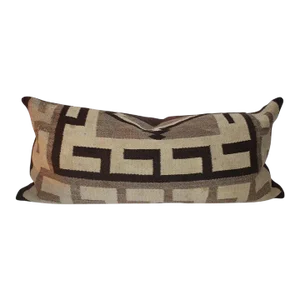 Navajo Indian Weaving Geometric Bolster Pillow
