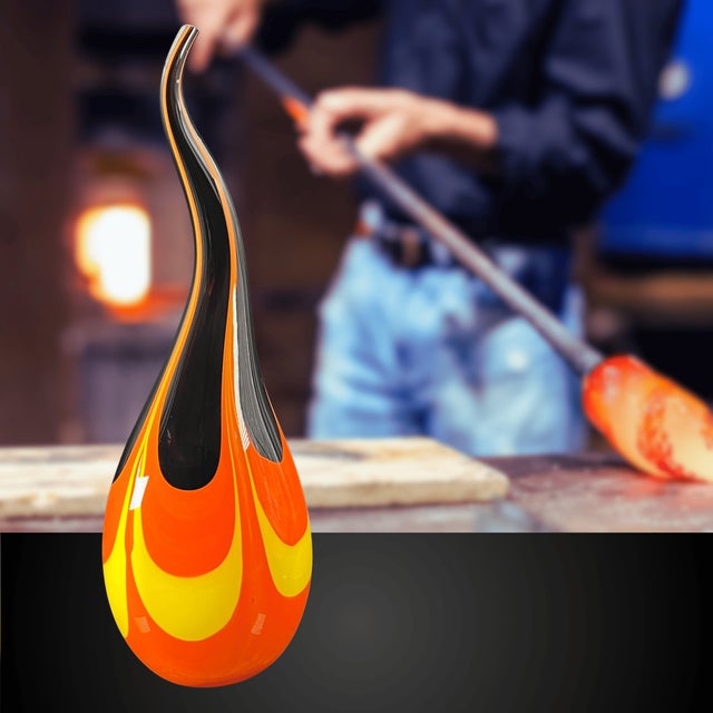 Sculpture Vase in Murano Glass by Venice Mastery For Sale - Image 7 of 11