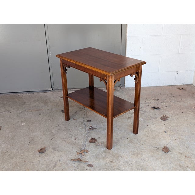 Vintage Handcrafted Georgian English Style Hardwood Side Table For Sale - Image 10 of 10
