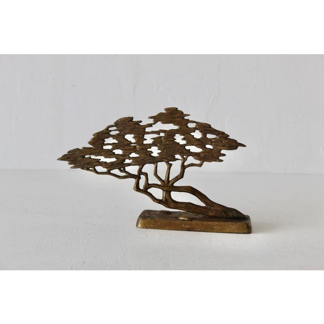 Bijan Style Brass Bonsai Tree Tabletop Sculpture Vintage Mid-Century For Sale In Miami - Image 6 of 17