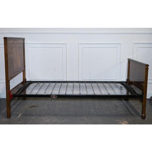 Art Deco Burr Walnut Single Bed For Sale - Image 11 of 17