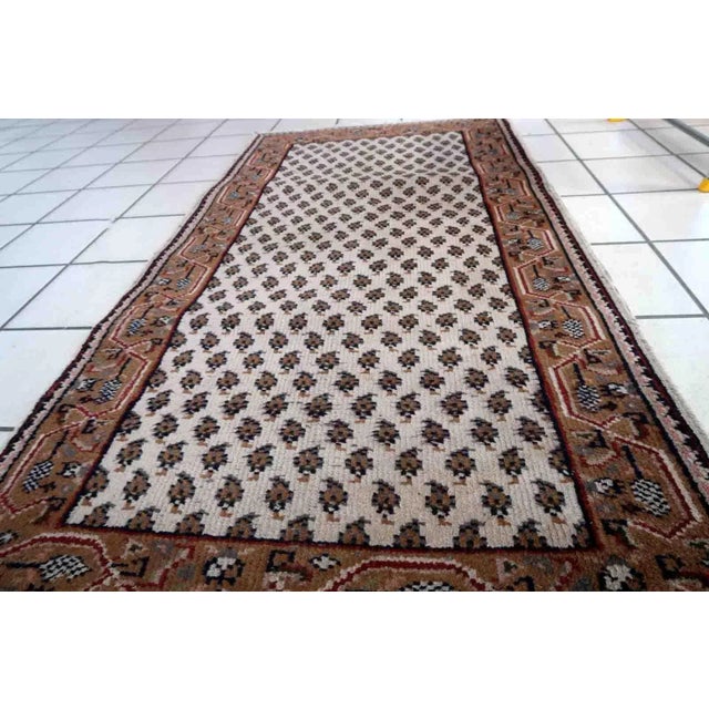 1970s Handmade Vintage Indian Seraband Rug 2.3' X 4.6' For Sale - Image 4 of 12