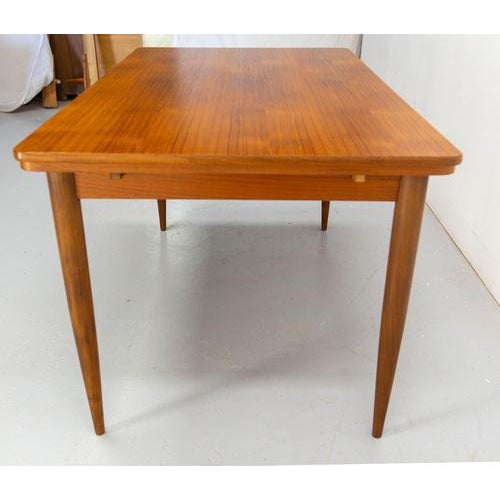1960s French Extending Teak Dining Table, Mid-20th Century For Sale - Image 5 of 15