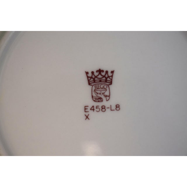 Mid 20th Century Set X 9 the Everglades Club Palm Beach Salad Plates For Sale - Image 5 of 5