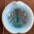 Blue Small Vintage Blue and Opalescent Hobnail Glass Cornucopia Horn For Sale - Image 8 of 13