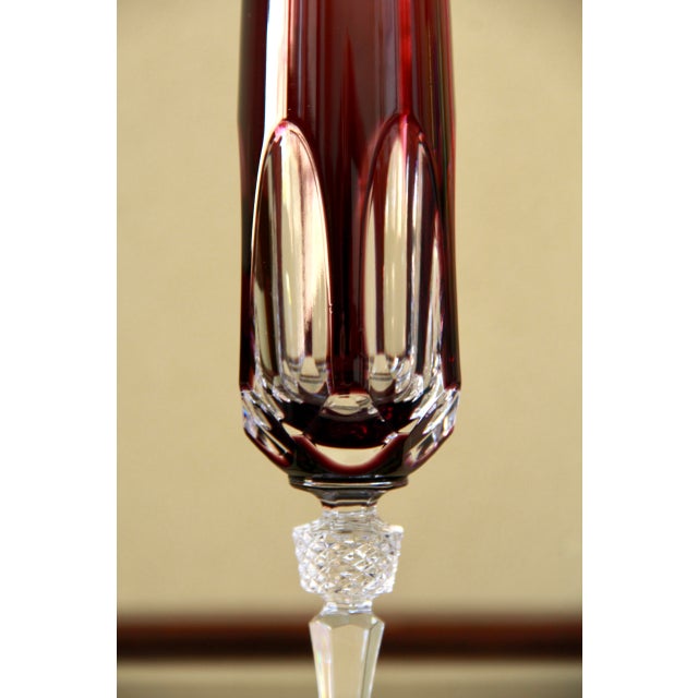 Vintage Antika Wine Crystal Glasses by Nachtmann, 1970s, Set of 6 For Sale - Image 6 of 8